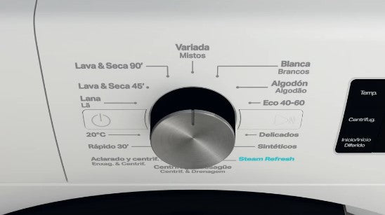 MÁQUINA DE LAVAR E SECAR ROUPA WHIRLPOOL - FFWDB 964369 BV SPT