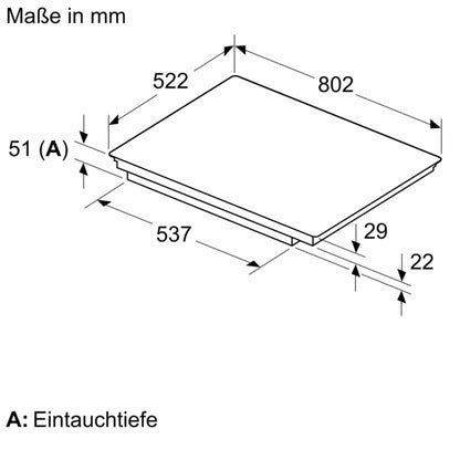 Bosch Serie 6 PVS831HC1E placa Preto Encastre 80 cm Placa com zona de indução 4 zona(s)