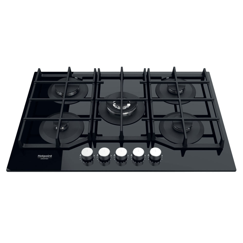 Hotpoint HAGS 72F/BK Preto Encastre 73 cm Gás 5 zona(s)