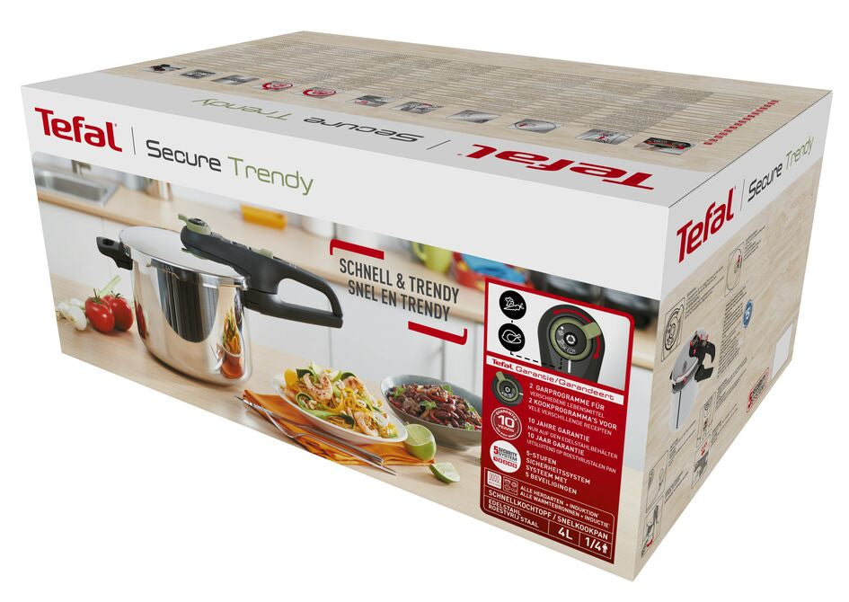 PANELA PRESSÃO TEFAL SECURE TRENDY 4L - P2580400