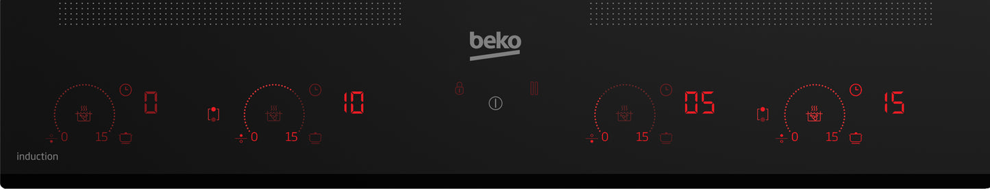 Beko HII 68811 NT Preto Encastre 58 cm Placa com zona de indução 8 zona(s)