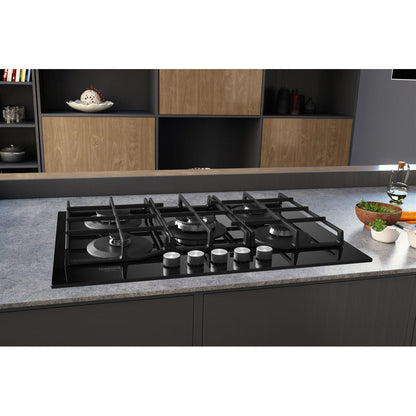 Hotpoint HAGS 72F/BK Preto Encastre 73 cm Gás 5 zona(s)