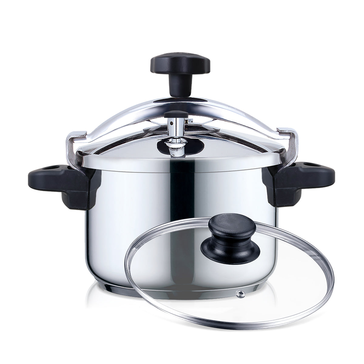 Panela de Pressão HAEGER Pressure Cooker 2 in 1 - Diâmetro 22 cm, 4 Litros, Inox