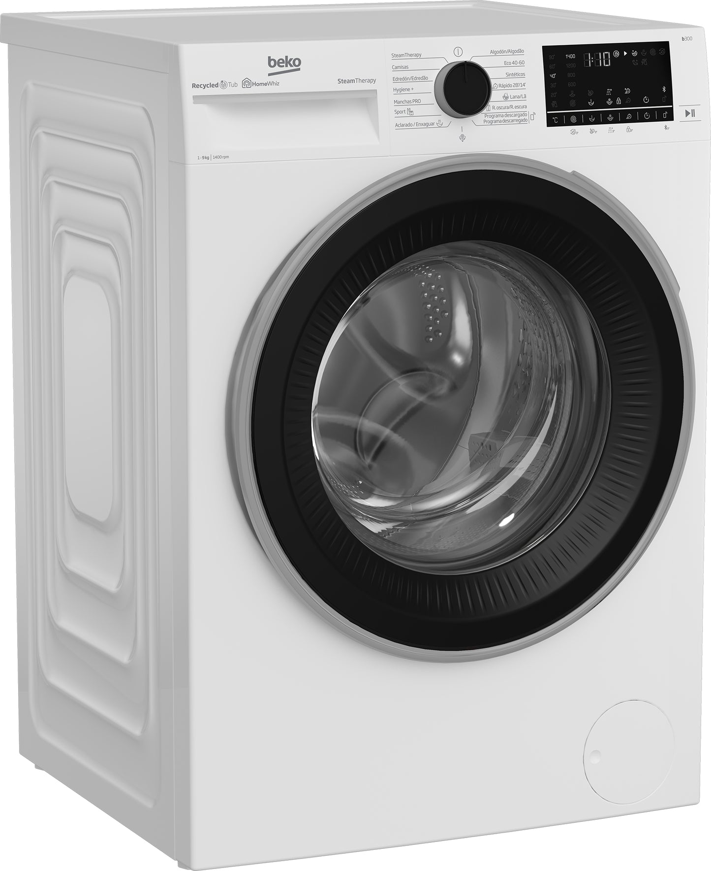 B3WFT59415W: Máquina de lavar roupa de livre instalação (9 kg, 1400 rpm)