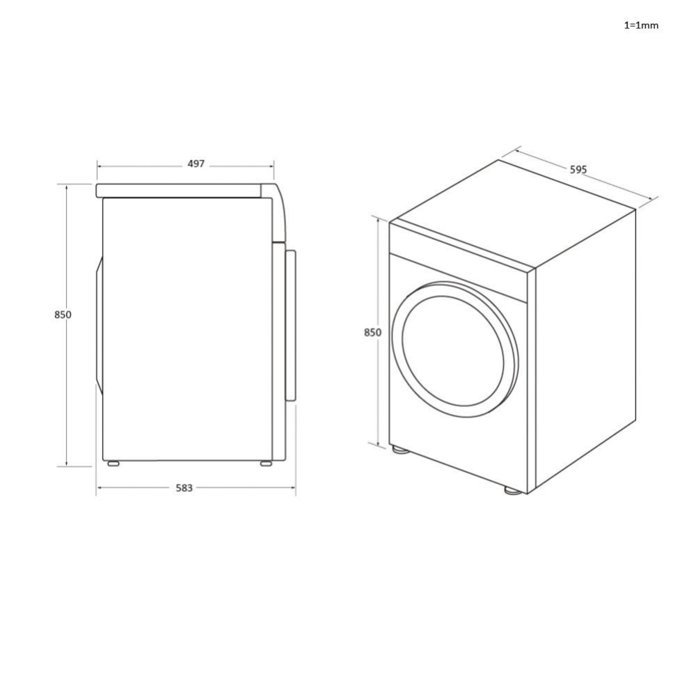 MÁQUINA DE LAVAR ROUPA HAIER - HW90-B14959U1-S