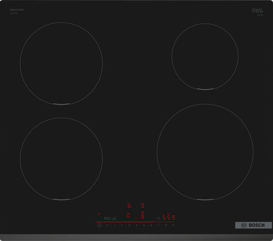 Bosch Serie 6 PIE631HB1E placa Preto Encastre 60 cm Placa com zona de indução 4 zona(s)