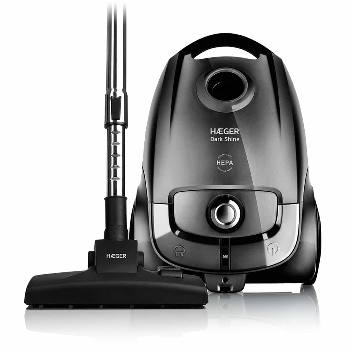 Aspirador silencioso com saco HAEGER DARK SHINE - 700 W