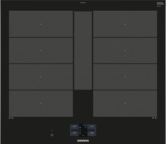 Siemens EX675JYW1E placa Preto Encastre Placa com zona de indução 4 zona(s)