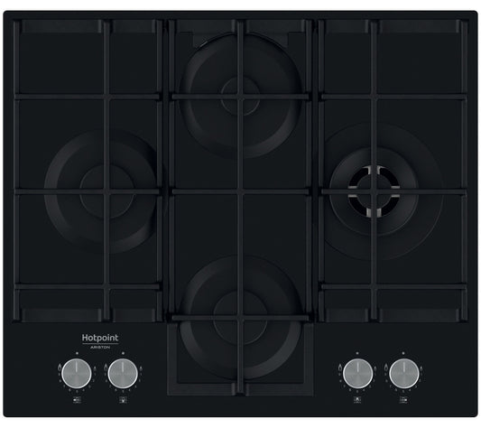 Hotpoint HAGS 62F/BK Preto Encastre 59 cm Gás 4 zona(s)