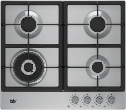 Beko HIAW 64225 SX Aço inoxidável Encastre Gás 4 zona(s)