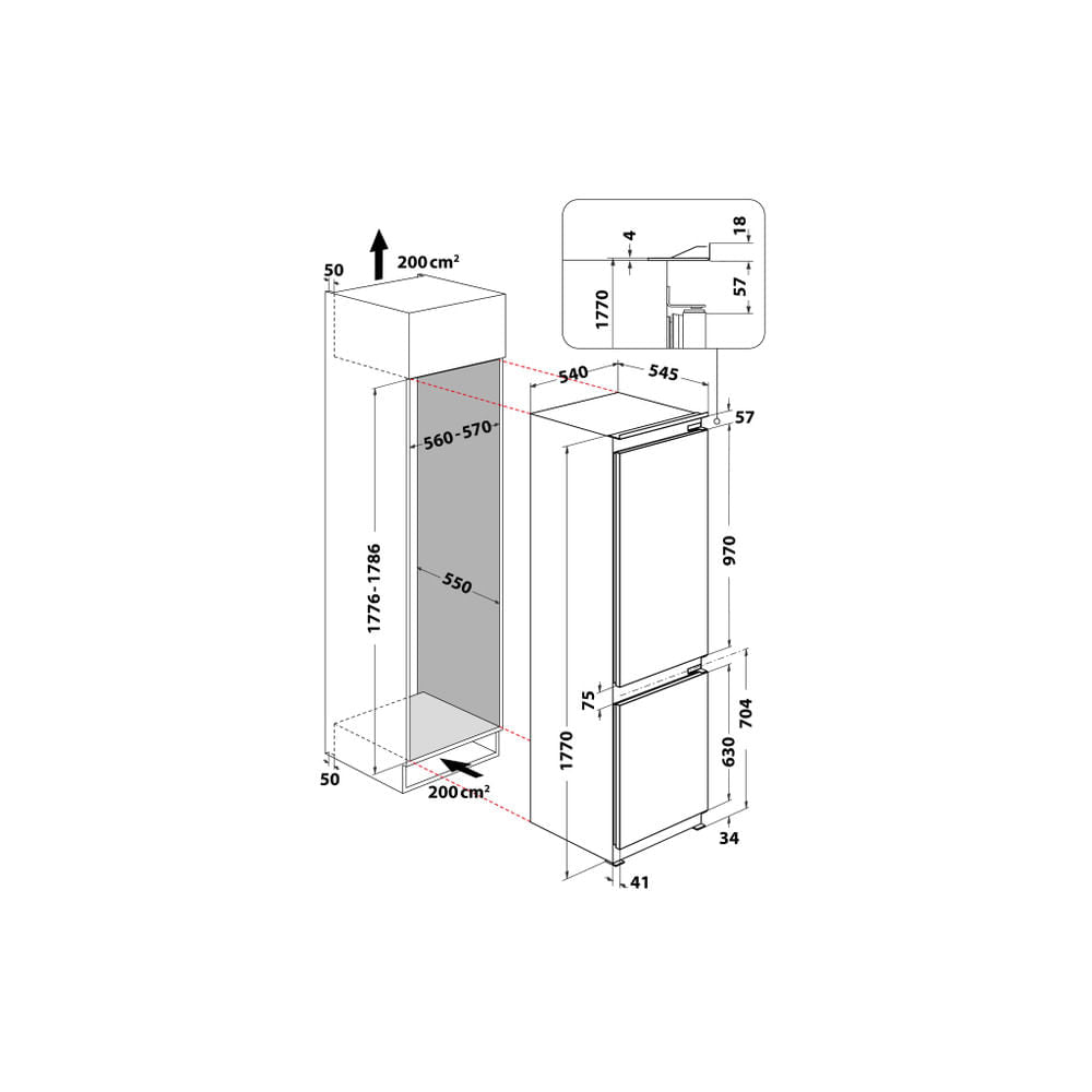 COMBINADO HOTPOINT - BCB 70301