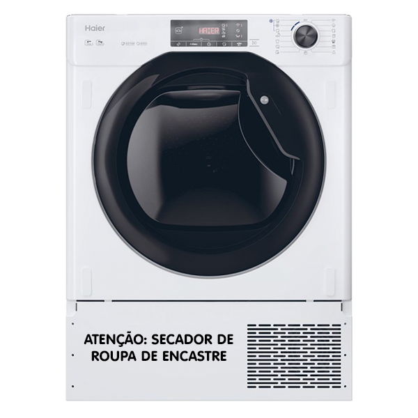 SECADOR DE ROUPA HAIER - HDBI H7A2TBEX-S