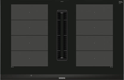 Siemens iQ700 EX875LX67E placa Preto, Aço inoxidável Encastre 80 cm Placa com zona de indução 4 zona(s)