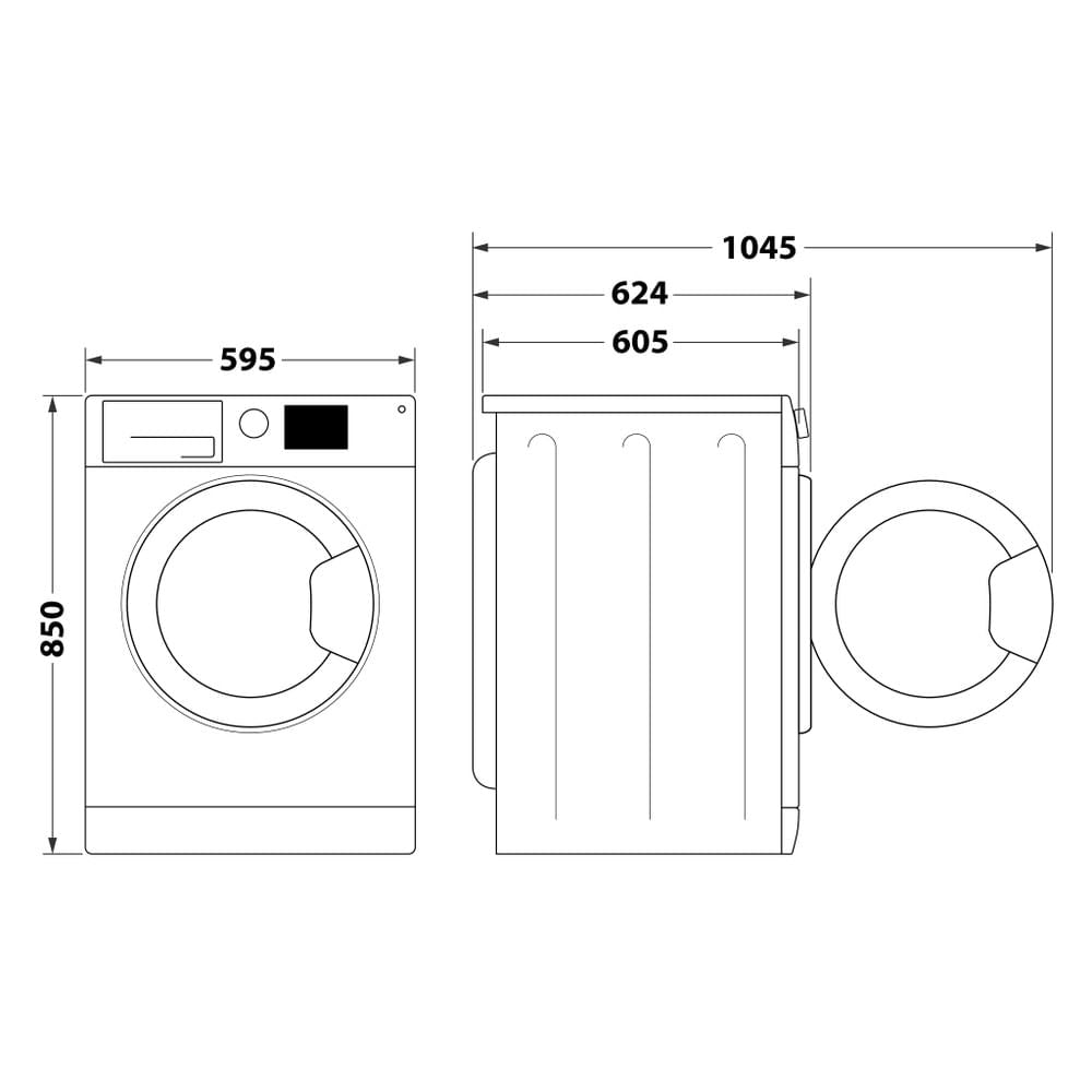 Máquina Lavar Roupa HOTPOINT NLCD10448WDAW 10kg 1400rpm