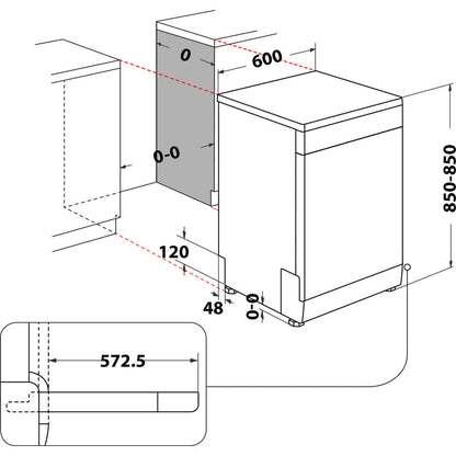 Máquina de Lavar Loiça WHIRLPOOL WFC 3C33 PF X