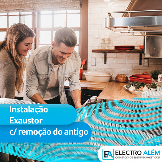 Instalação de Exaustor com remoção do antigo