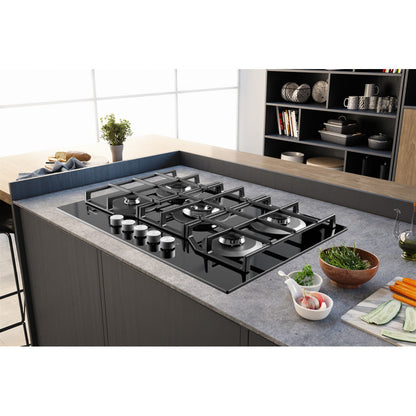 Hotpoint HAGS 72F/BK Preto Encastre 73 cm Gás 5 zona(s)