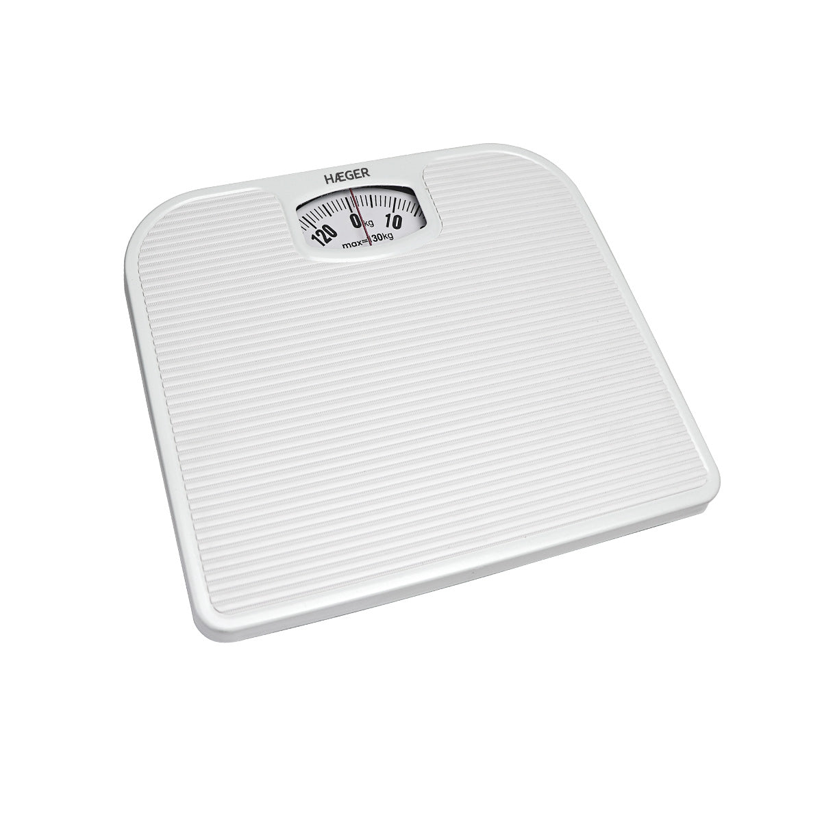 Balança WC Mecânica HAEGER Health Scale - Capacidade 130 kg, Branco