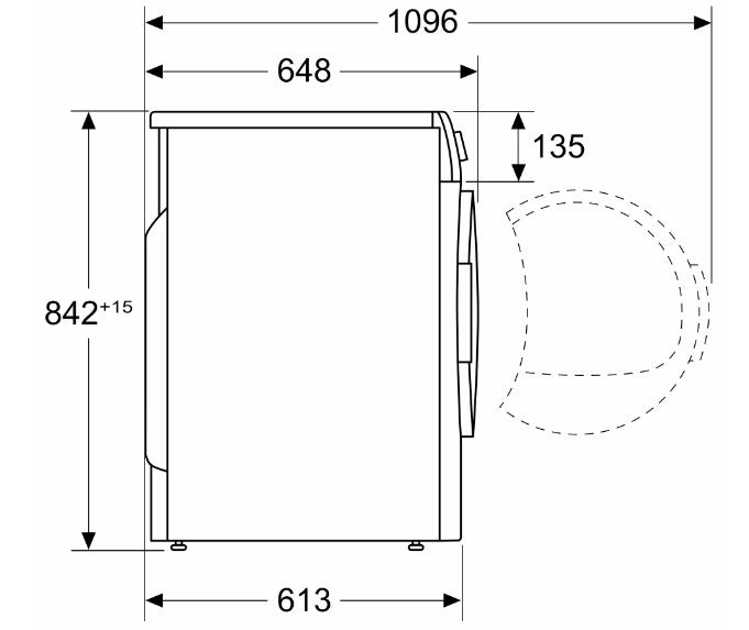 SECADOR DE ROUPA BOSCH - WQG233D0ES -