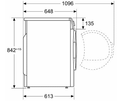 SECADOR DE ROUPA BOSCH - WQG233D0ES -