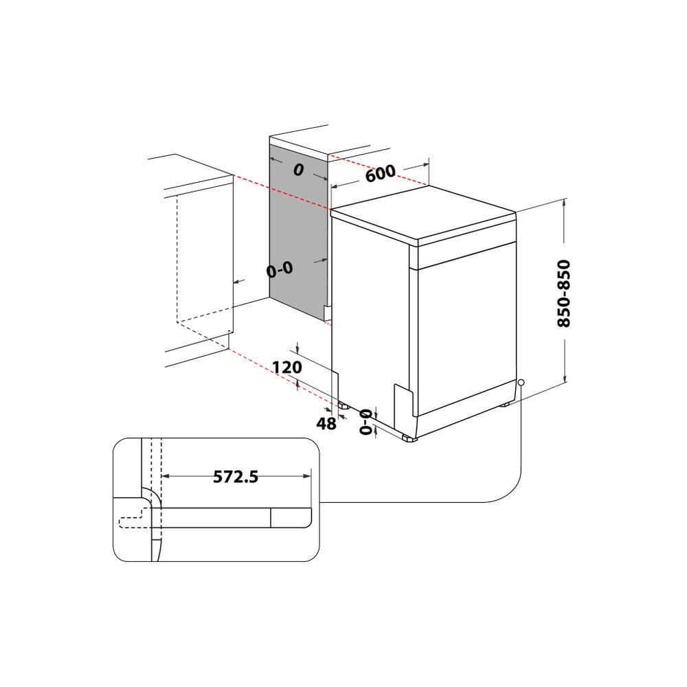 Máquina Lavar Loiça WHIRLPOOL WFC-3-C-26-P