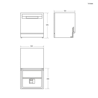 MÁQUINA DE LAVAR LOUÇA CANDY - CP 6E51 LS