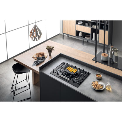 Hotpoint HAGS 72F/BK Preto Encastre 73 cm Gás 5 zona(s)