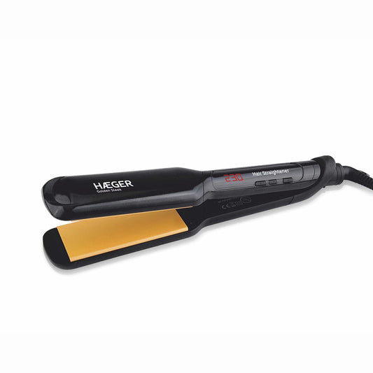 Alisador de Cabelo com Revestimento Cerâmico HAEGER GOLDEN SLEEK HS-45B.005A