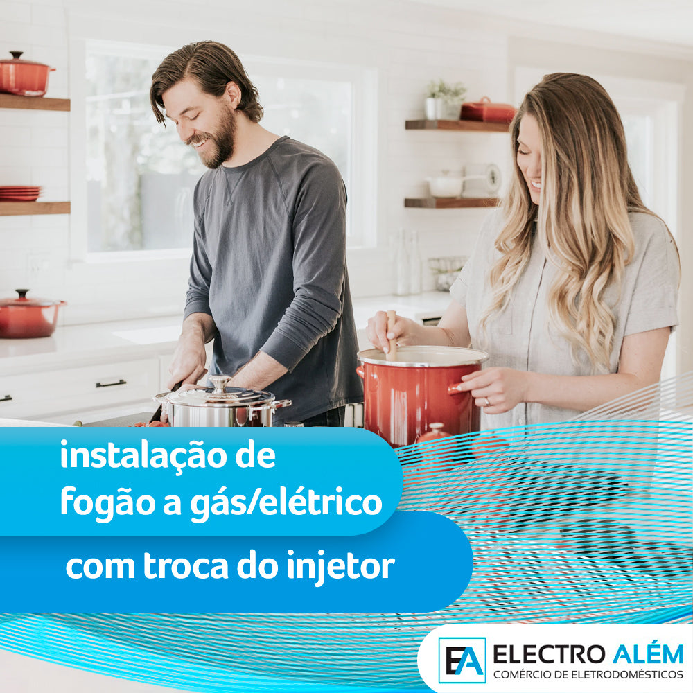 Instalação de Fogão a Gás com troca de injetor