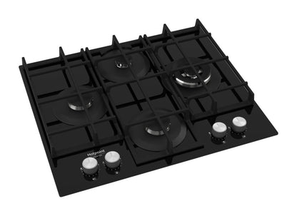 Hotpoint HAGS 62F/BK Preto Encastre 59 cm Gás 4 zona(s)