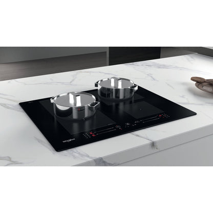 Whirlpool WF S2765 NE/IXL Preto Encastre 65 cm Placa com zona de indução 4 zona(s)