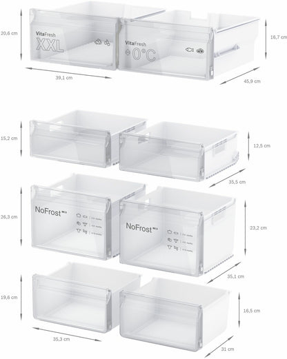 Side BY Side Bosch KFN-96-VPEA