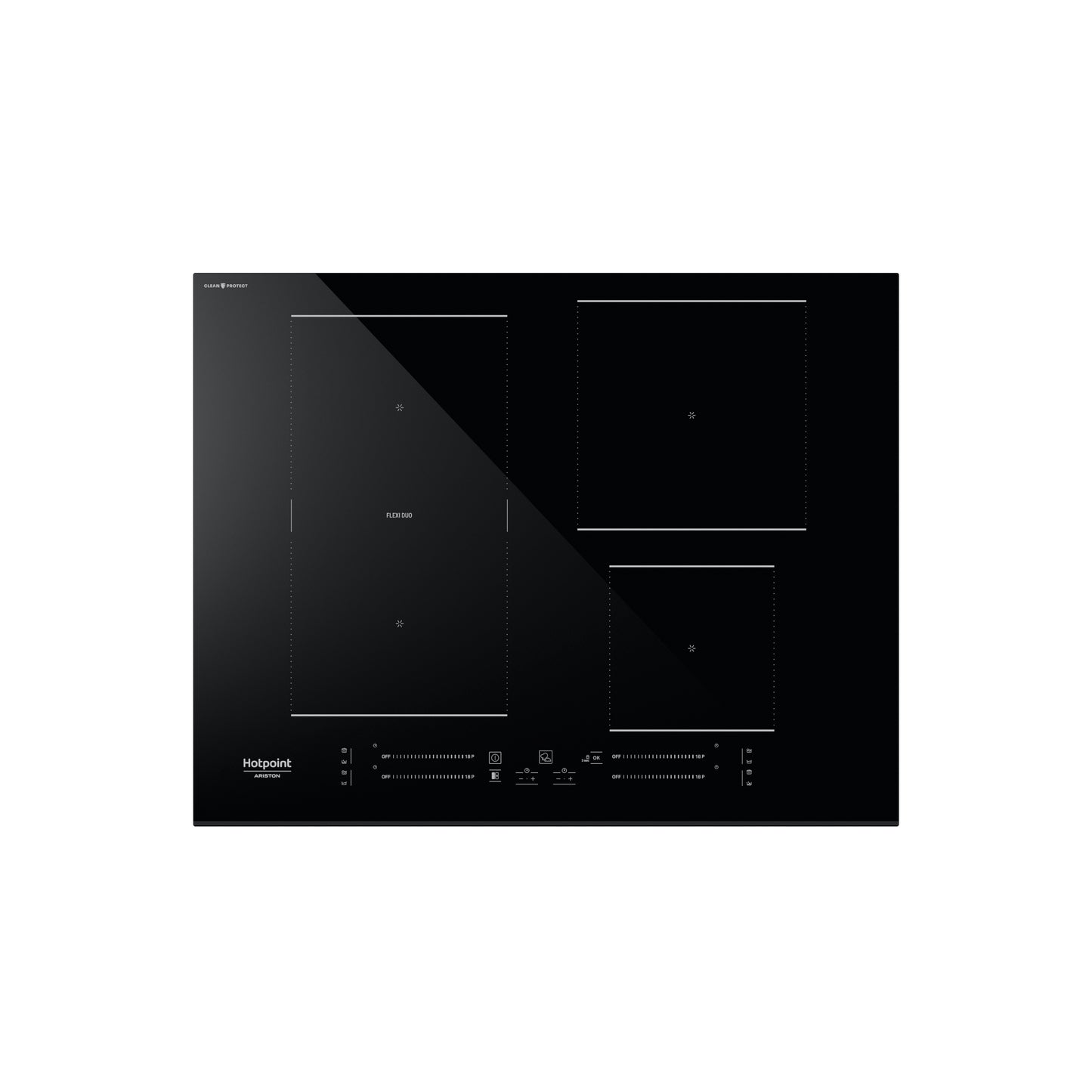 Hotpoint HS 1865C CPBF Preto Encastre 65 cm Placa com zona de indução 4 zona(s)