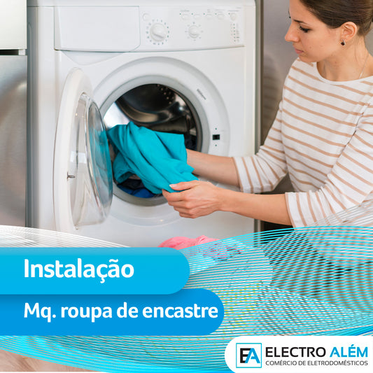 Instalação de Máquina de Lavar Roupa de Encastre