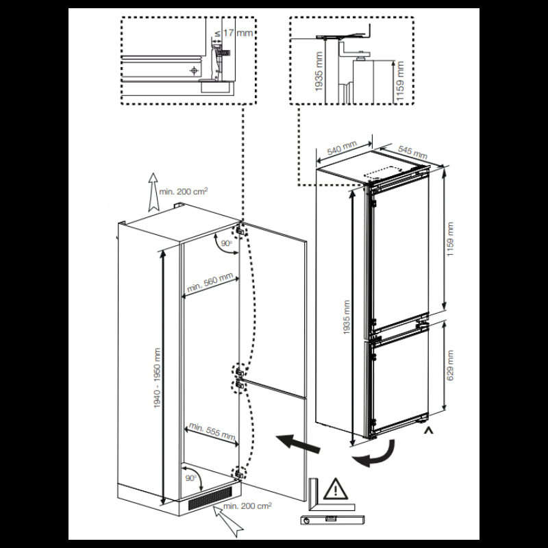 Combinado Int. Beko BCNA306E4SN