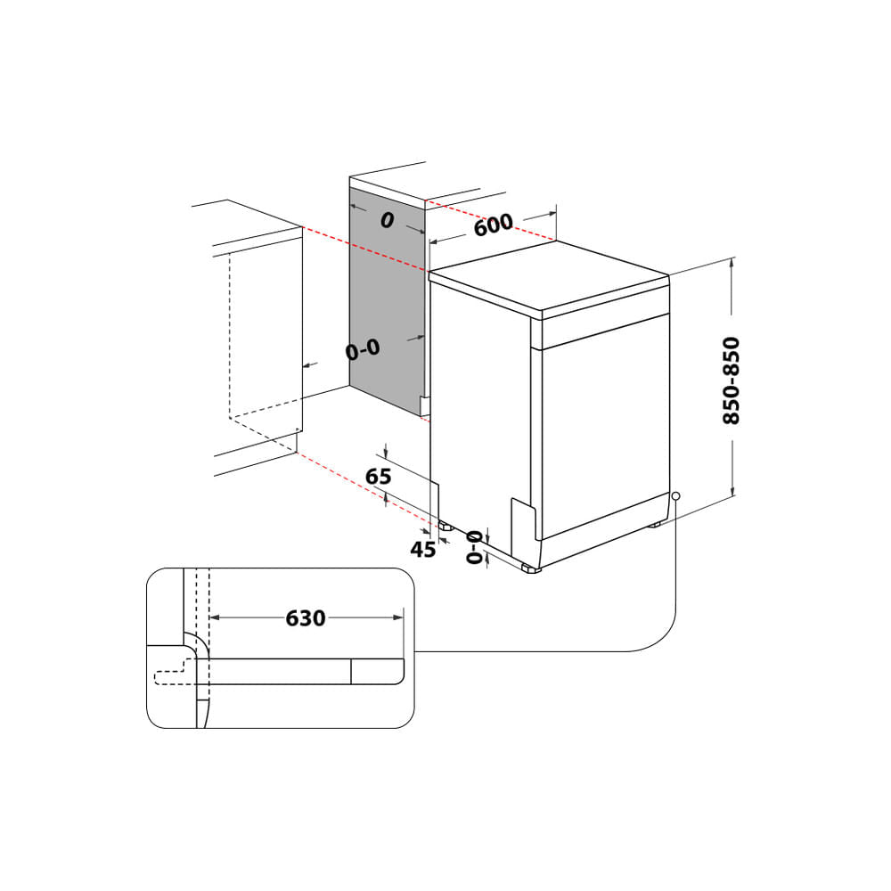 Whirlpool MaxiSpace W7F HS41 X Independente 15 talheres C