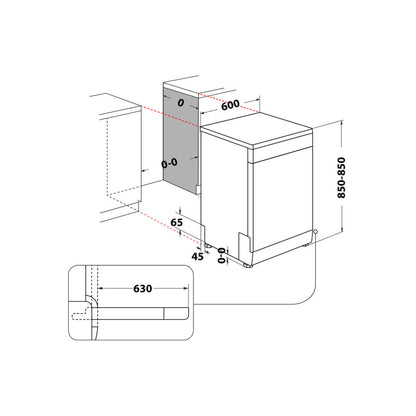 Whirlpool MaxiSpace W7F HS41 X Independente 15 talheres C