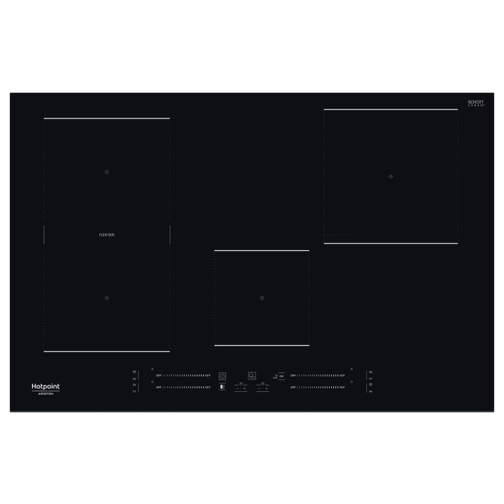 Hotpoint HS 3377C BF Preto Encastre 70 cm Placa com zona de indução 4 zona(s)