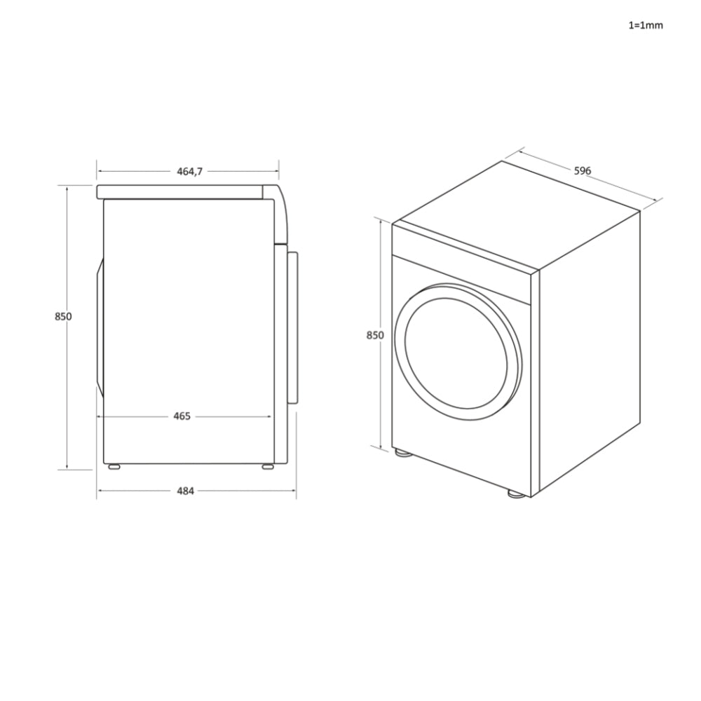 SECADOR DE ROUPA HAIER - HDBI H7A2TBEX-S