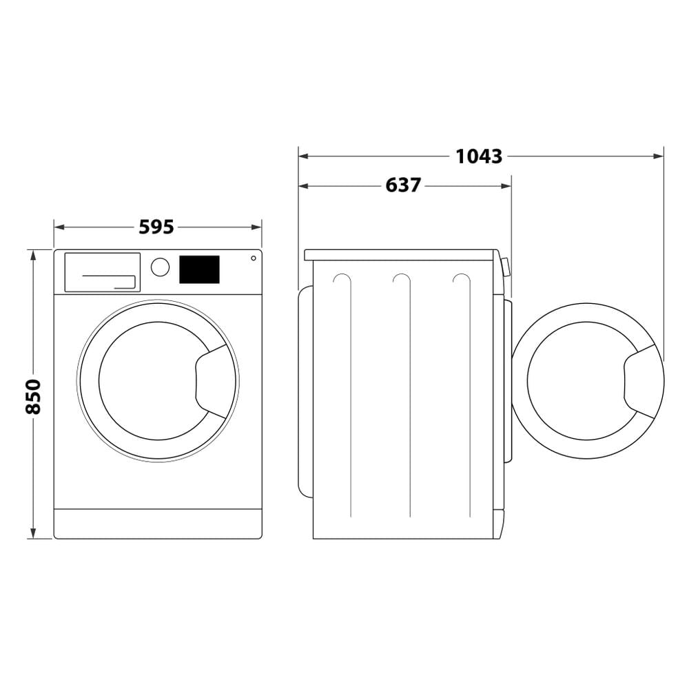 Maquina Lavar Roupa Hotpoint NLCD-948-WCA